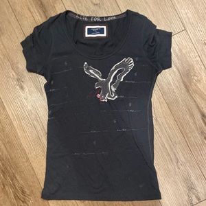 American Eagle logo tee Sz L